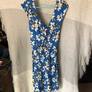 Cut-out floral dress